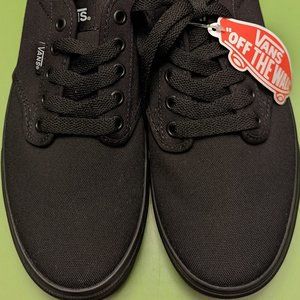 Vans Atwood Canvas Black/Black New in Box